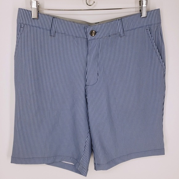 adidas Other - Adidas Plaid Golf Shorts Mens 32 Blue Check Stretch Performance Athletic Gingham